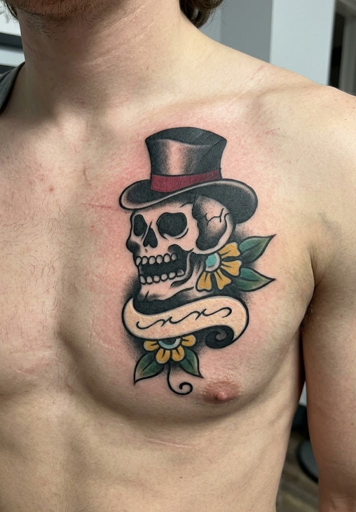 CS002 - Dapper Skull Airtattoo Stencil