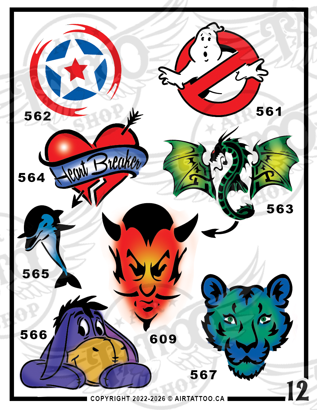 VARIETY STENCIL PACK - Vol. 12