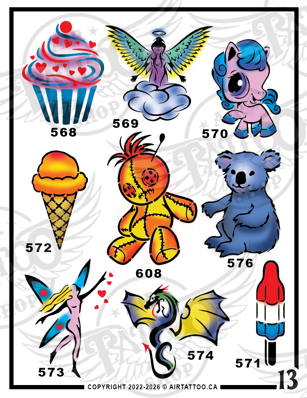 VARIETY STENCIL PACK - Vol.13