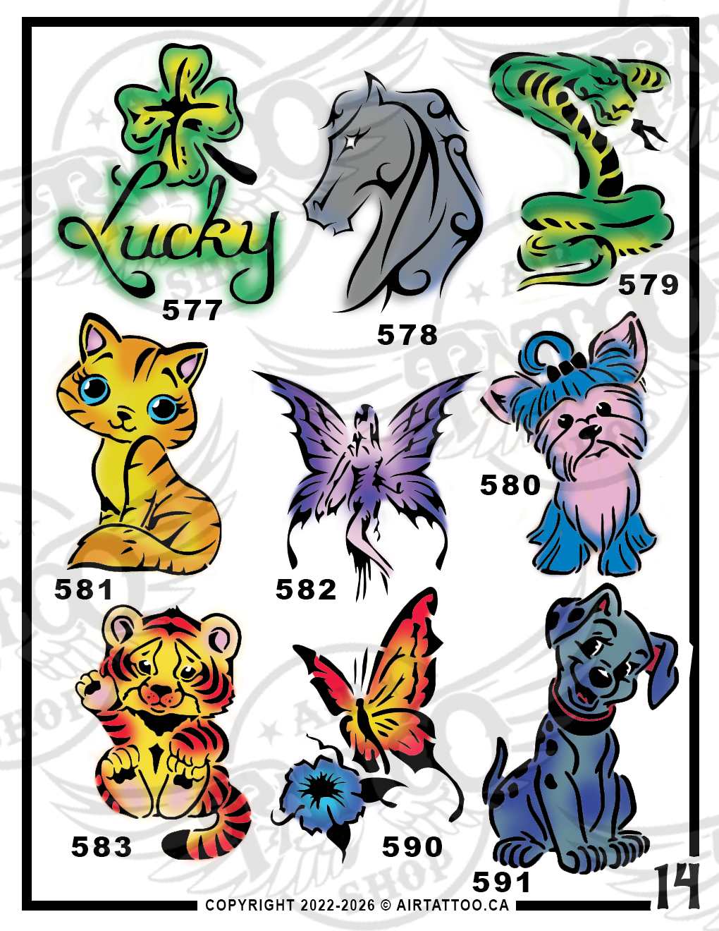 VARIETY STENCIL PACK - Vol.14
