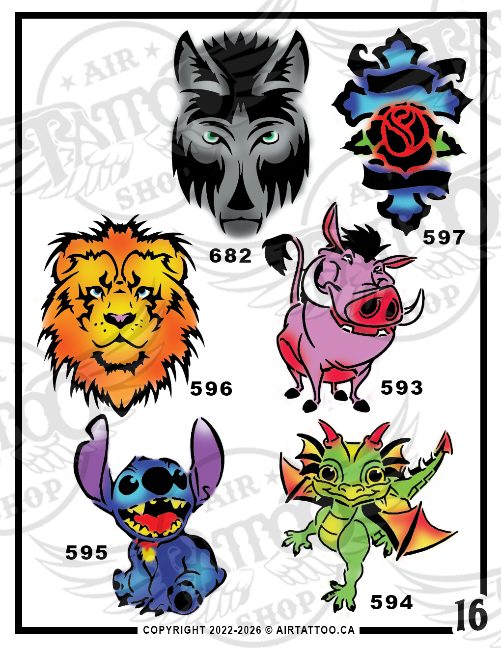 VARIETY STENCIL PACK - Vol.16