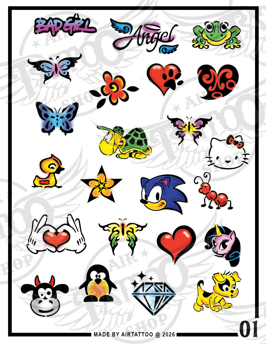 VARIETY STENCIL PACK - Vol. 01