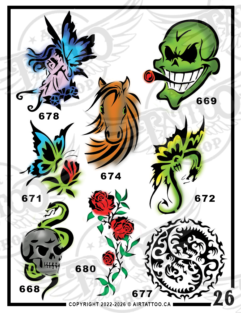 VARIETY STENCIL PACK - Vol. 26