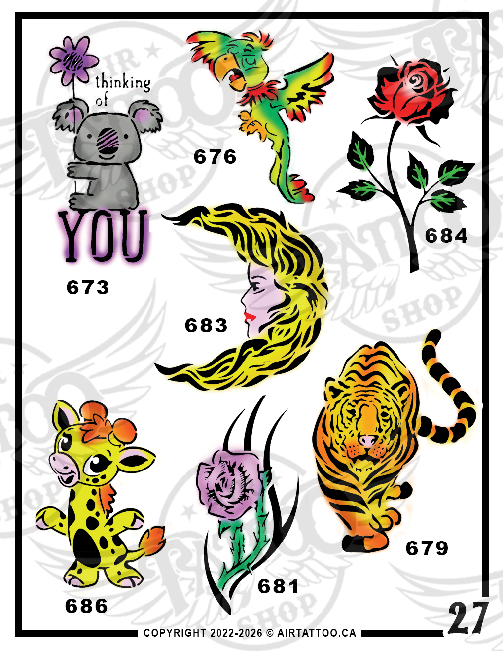VARIETY STENCIL PACK - Vol. 27