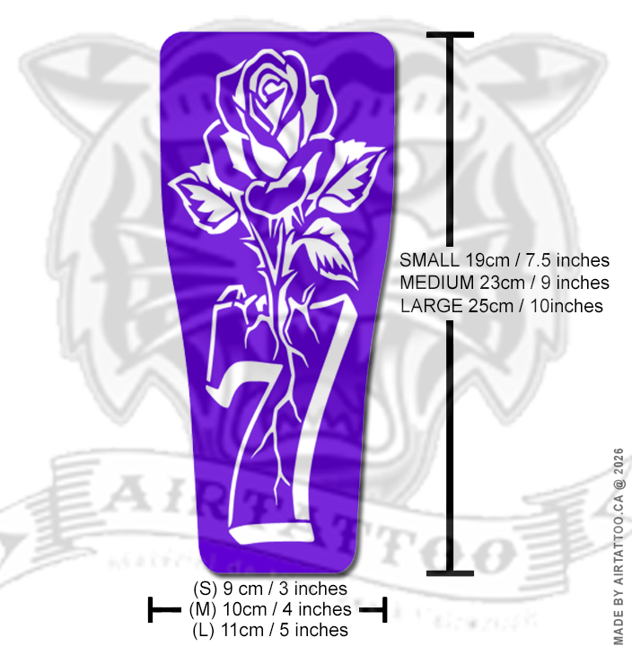 FS010 – Lucky Rose Airtattoo Stencil