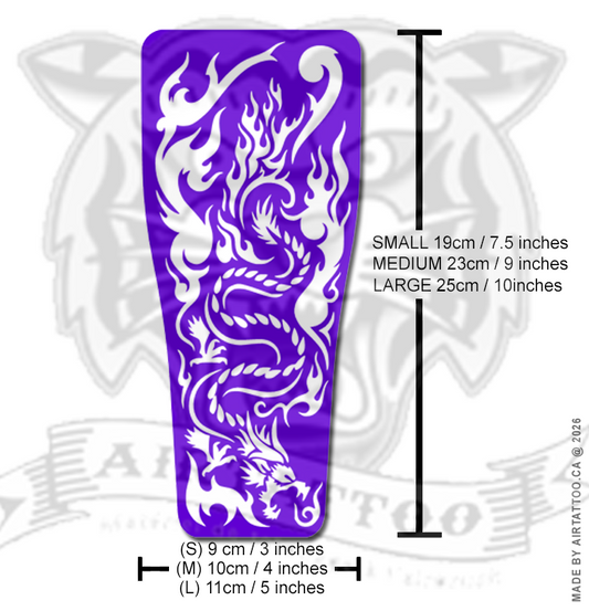 FS016 – Dragon Flame Airtattoo Stencil