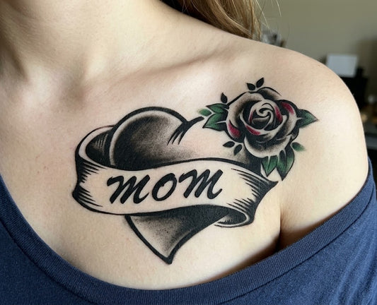 CS004 - Mom's Heart Airtattoo Stencil