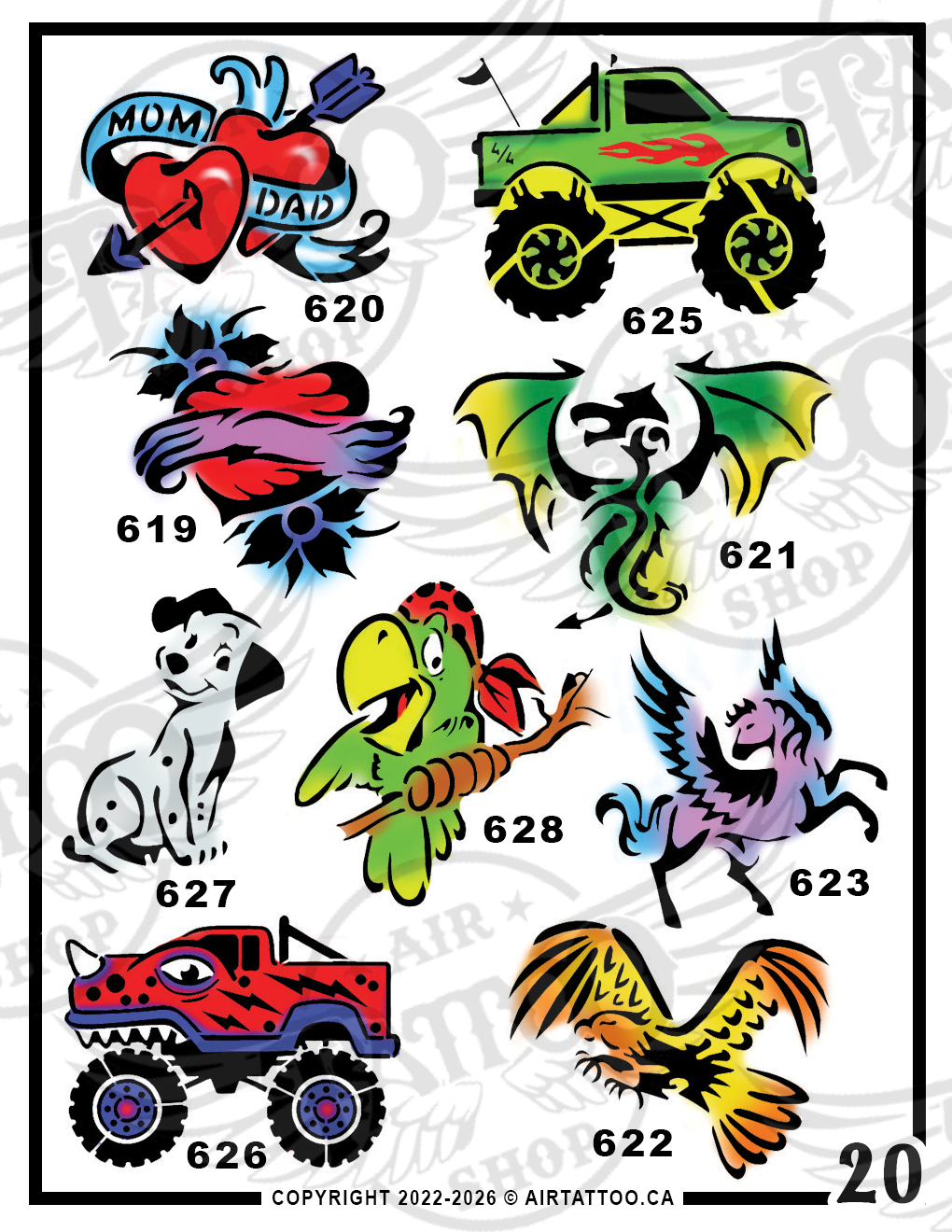 VARIETY STENCIL PACK - Vol. 20