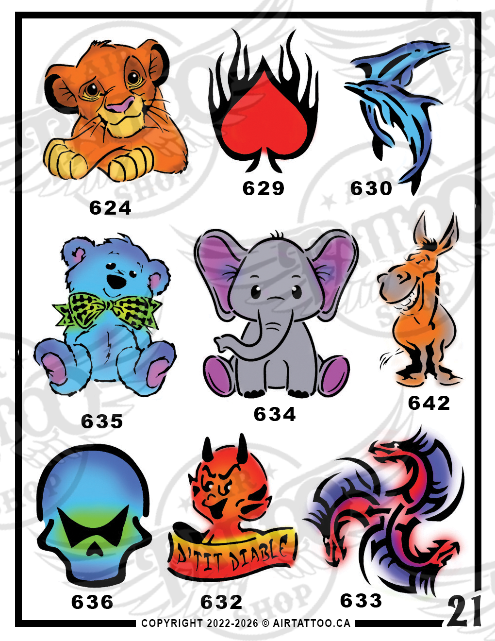 VARIETY STENCIL PACK - Vol. 21
