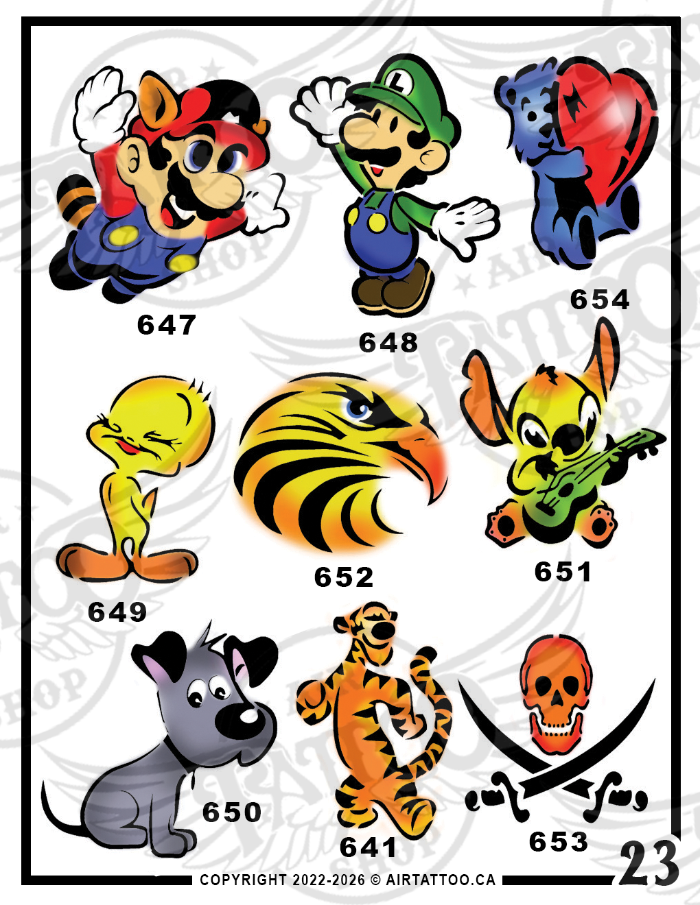 VARIETY STENCIL PACK - Vol. 23