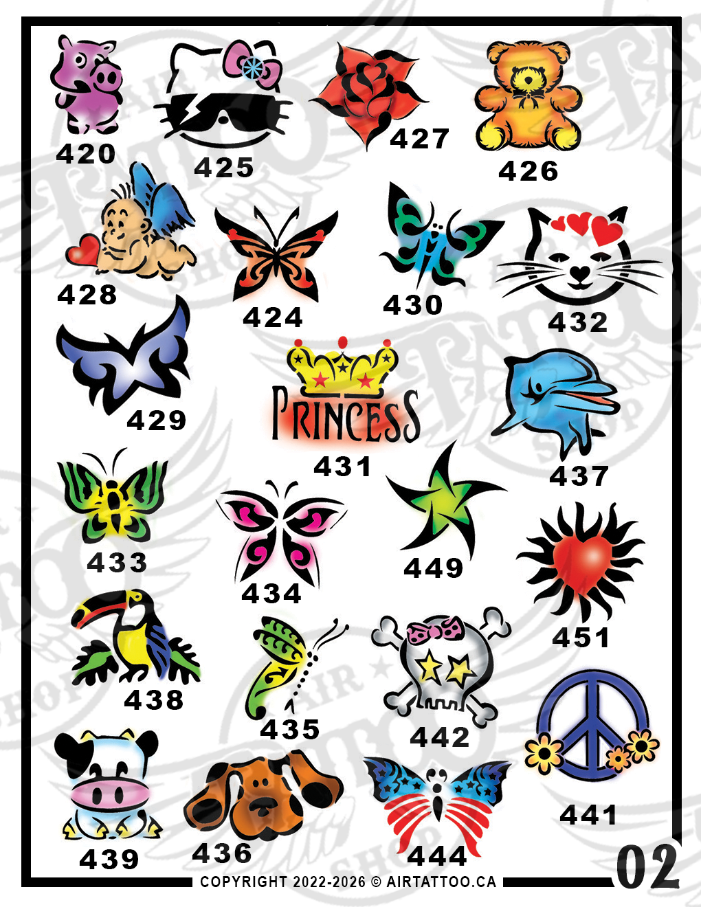 CARTOON STENCILS PACK - Vol.2