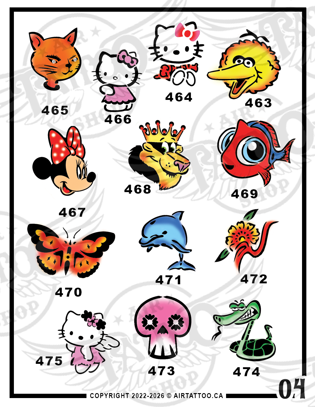VARIETY STENCIL PACK - Vol. 04