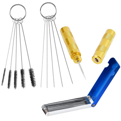Kit de nettoyage airbrush Pro ABEST — Aiguilles, brosses & pot de nettoyage