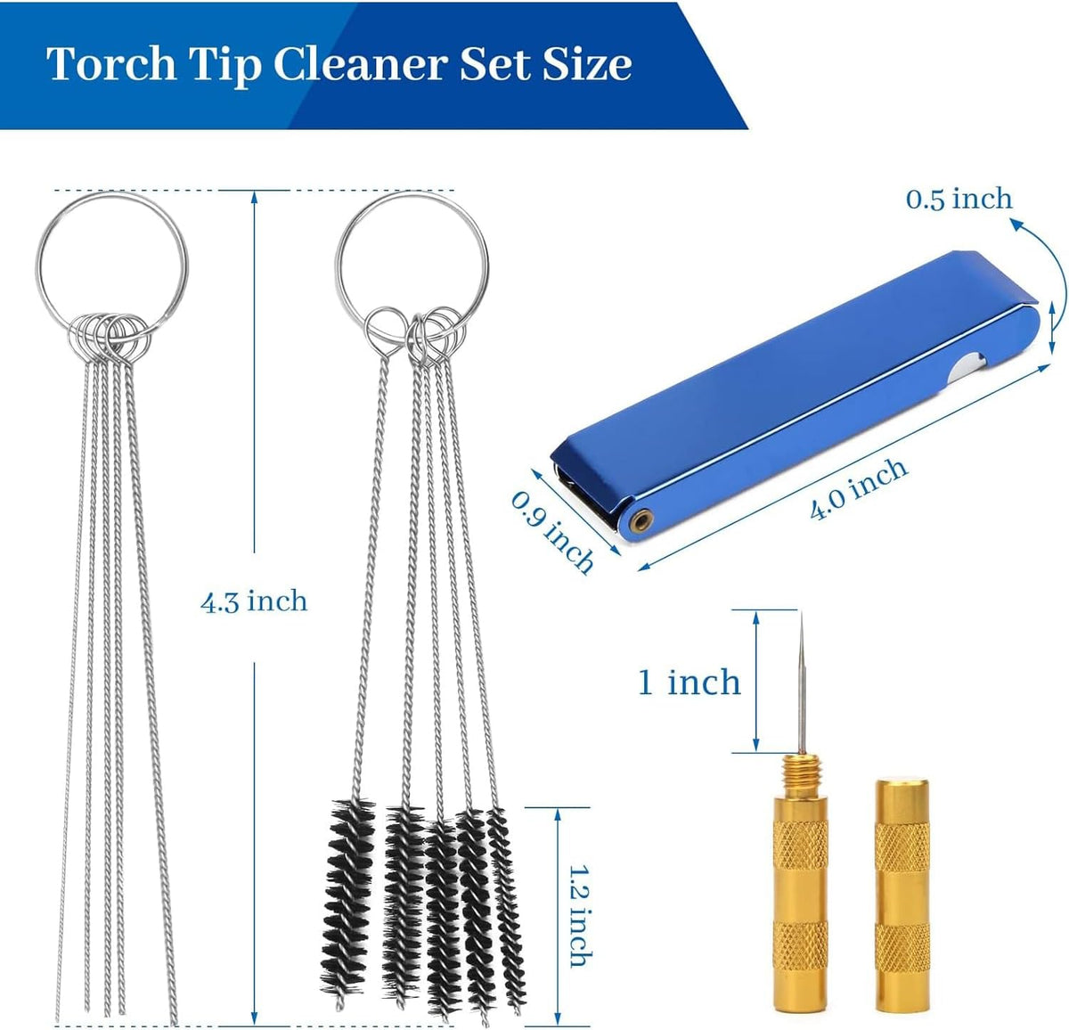 Kit de nettoyage airbrush Pro ABEST — Aiguilles, brosses & pot de nettoyage