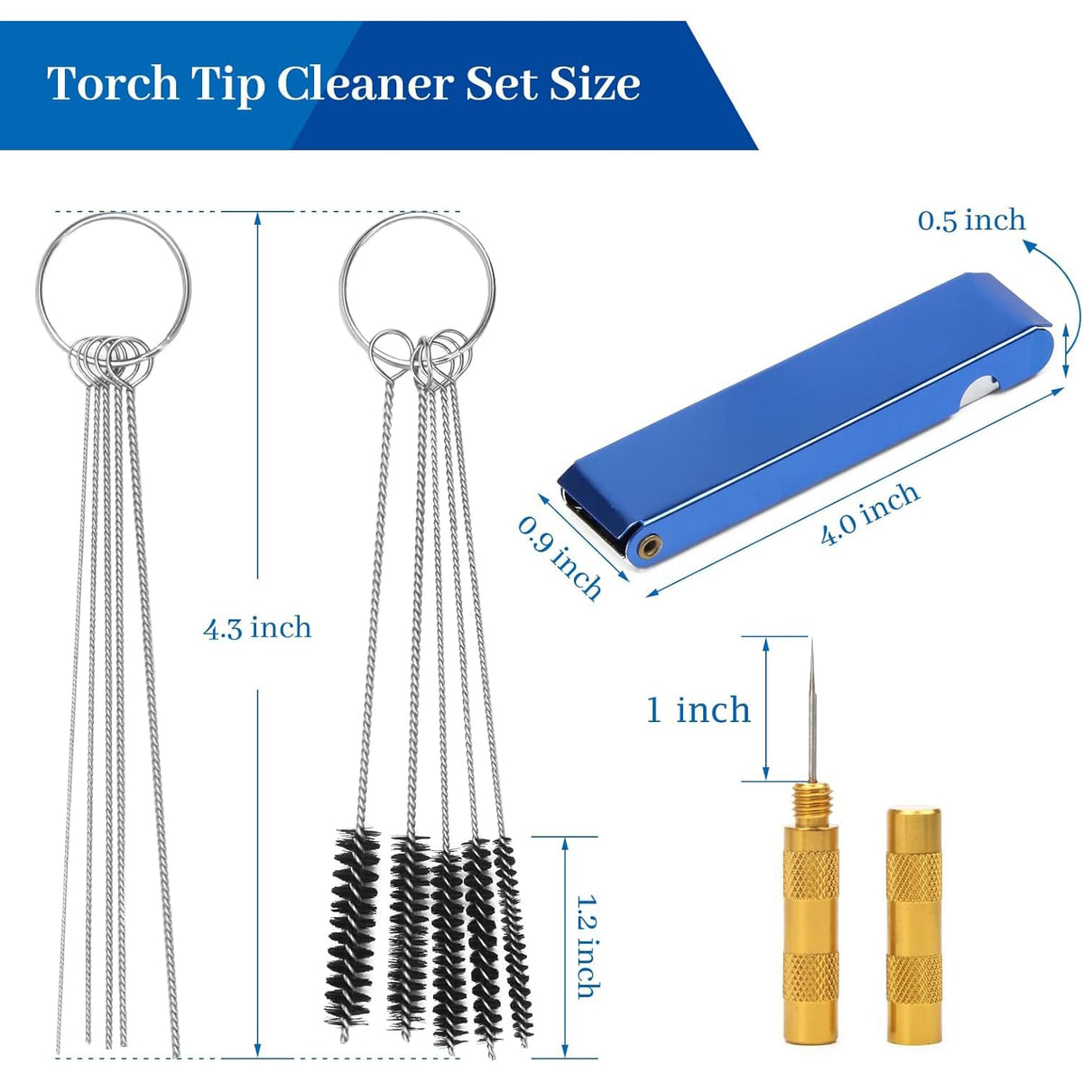 Kit de nettoyage airbrush Pro ABEST — Aiguilles, brosses & pot de nettoyage