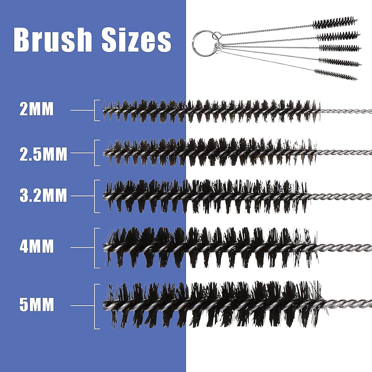 Kit de nettoyage airbrush Pro ABEST — Aiguilles, brosses & pot de nettoyage