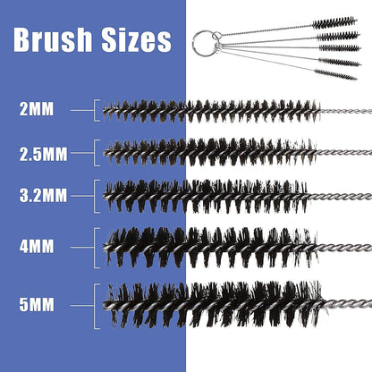 Kit de nettoyage airbrush Pro ABEST — Aiguilles, brosses & pot de nettoyage