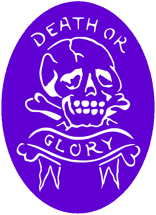 CS001 - Death or Glory Skull Airtattoo Stencil