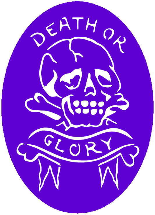CS001 - Death or Glory Skull Airtattoo Stencil