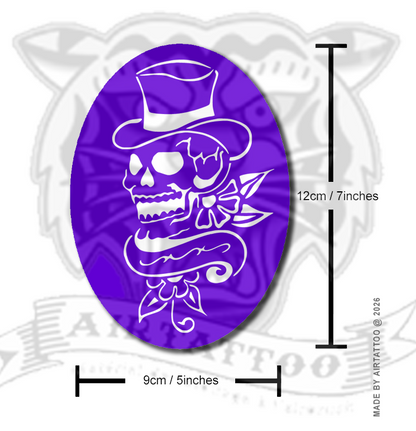 CS002 - Dapper Skull Airtattoo Stencil