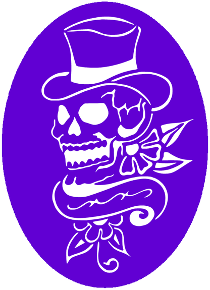 CS002 - Dapper Skull Airtattoo Stencil