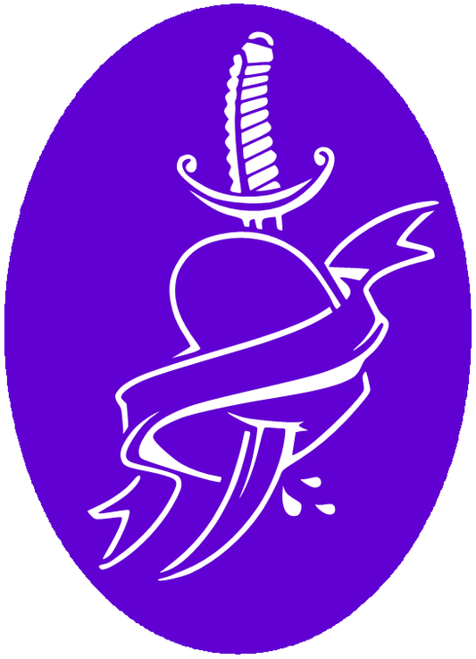 CS003 - Bleeding Heart Airtattoo Stencil