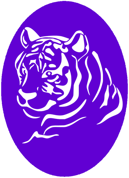 CS010 - Tiger Tribal Airtattoo Stencil