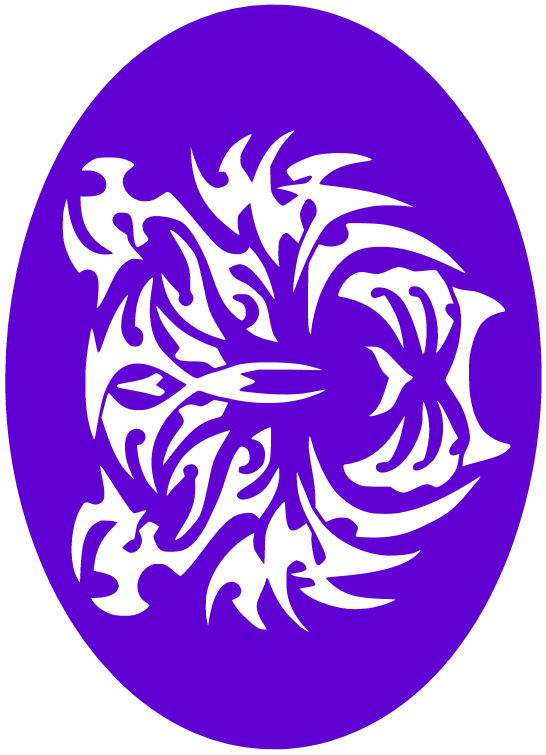 CS015 - Tiger Face Tribal Airtattoo Stencil