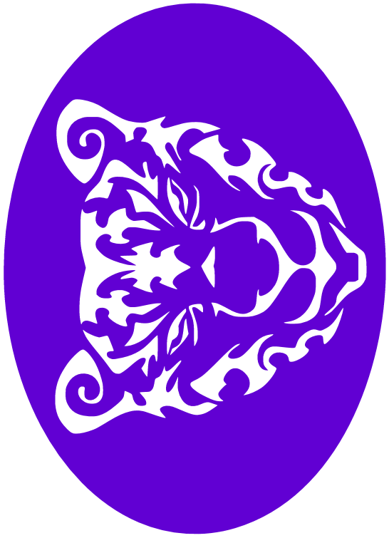 CS016 - Leopard Face Tribal Airtattoo Stencil