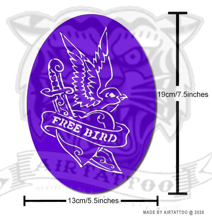CS033 - Free Bird Airtattoo Stencil