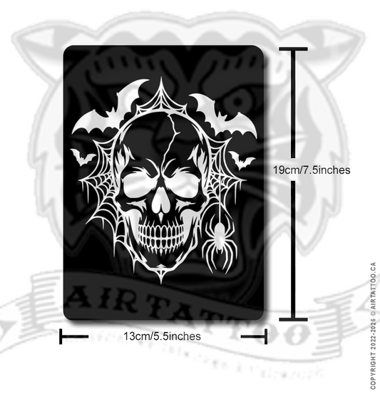 CS039 – Dark Skull Airtattoo Stencil