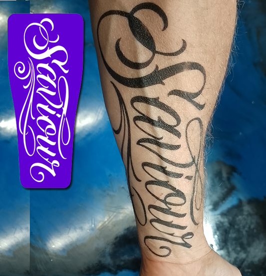 FS001 - Chicano Saviour Airtattoo Stencil