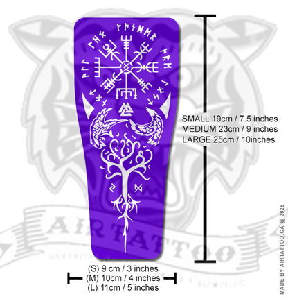 FS007 - Nordic Viking Compass Airtattoo Stencil