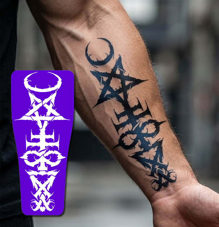 CS005 - Gothic Cross & Heart Lock