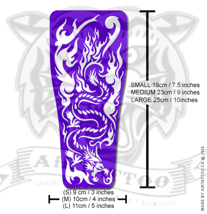 FS016 – Dragon Flame Airtattoo Stencil