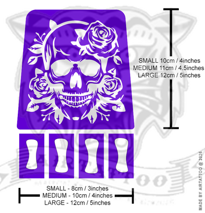 HF004 - Dead in Bloom Airtattoo Stencil